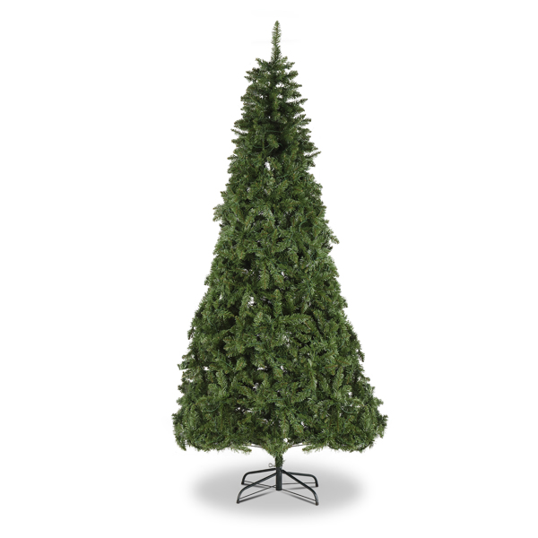 7.5ft Automatic Tree Structure PVC Material 1200 Branches 600 Lights Warm Color 8 Modes Christmas Tree Green