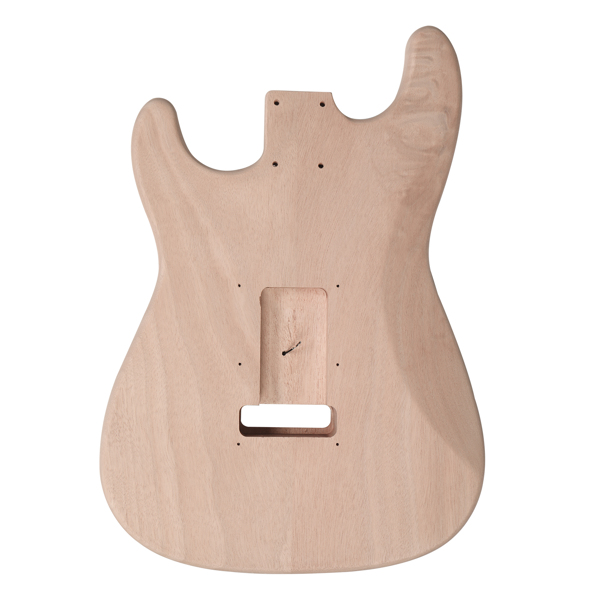 DIY 6 String ST Style Electric Guitar Kits with Mahogany Body, Maple Neck and Accessories