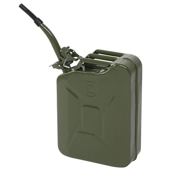 20L Portable American Fuel Oil Petrol Diesel Storage Can Army Green