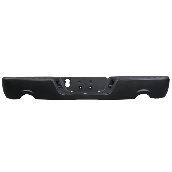 RAM 2009-2018 REAR BUMPER BLACK W/O Double Hole Rear Bumper Without Radar Hole, All Black