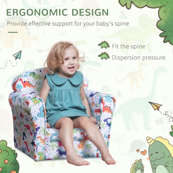 Kid's Sofa Armchair with Design and Thick Padding