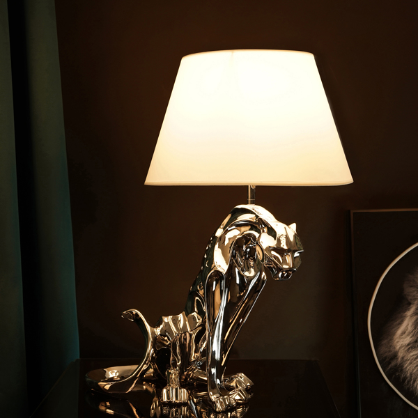 Jaguar Table Lamp // Silver,holiday gifts,furniture,desk lamp,