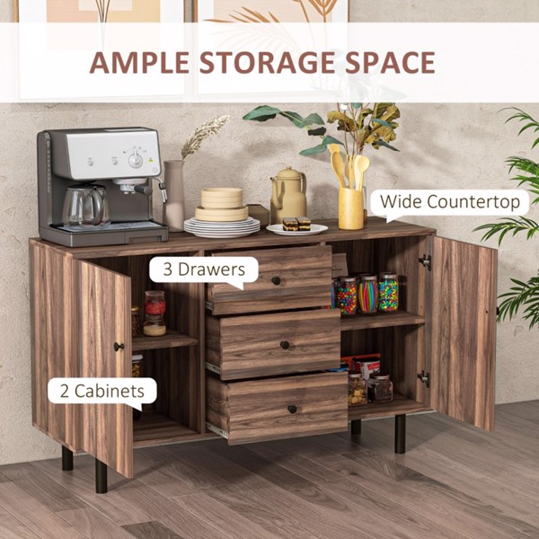 Storage Cabinet-Rustic Brown (Swiship-Ship)（Prohibited by WalMart）