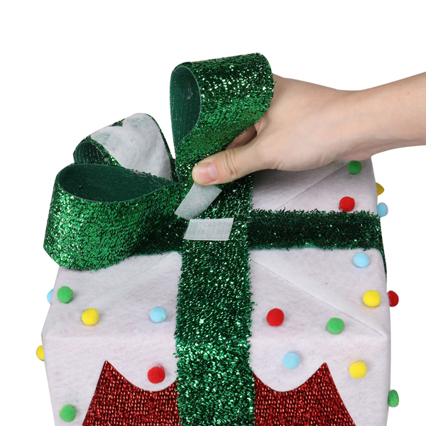 3pcs 60 Lights Iceberg Effect Colorful Small Cotton Balls Battery Type (Not Included) Garden Gift Box Decoration