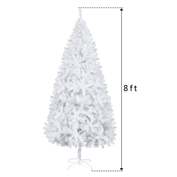 8ft Flocking Tied Light 1349 Branches Christmas Tree