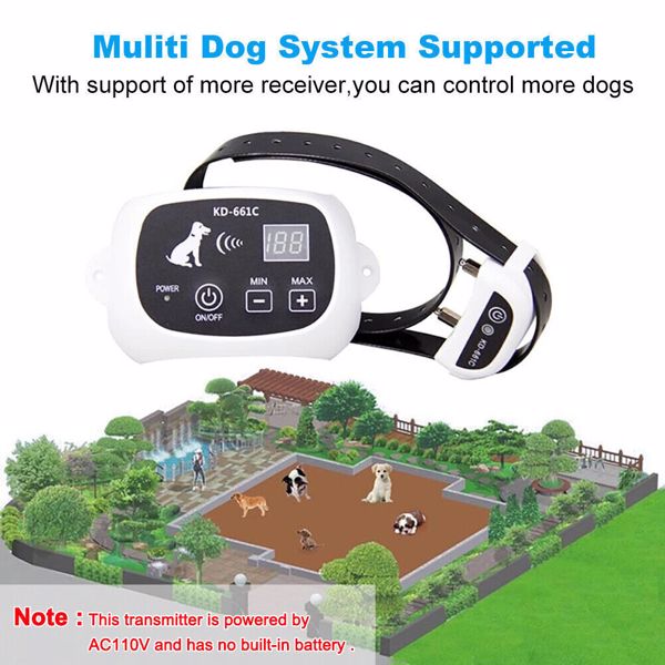 Wireless Electric Dog Fence Pet Containment System Shock Collars For 1 Dogs