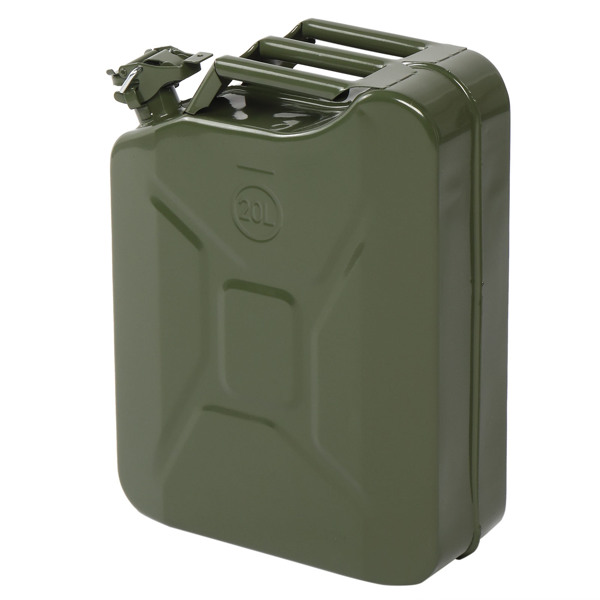 20L Portable American Fuel Oil Petrol Diesel Storage Can Army Green