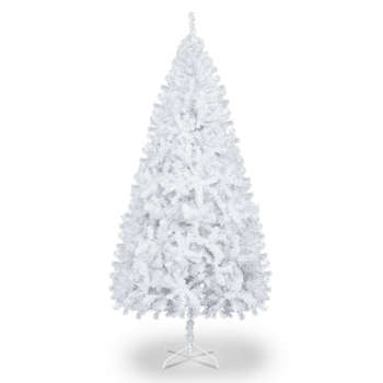 7FT Iron Leg White Christmas Tree with 1349 Branches