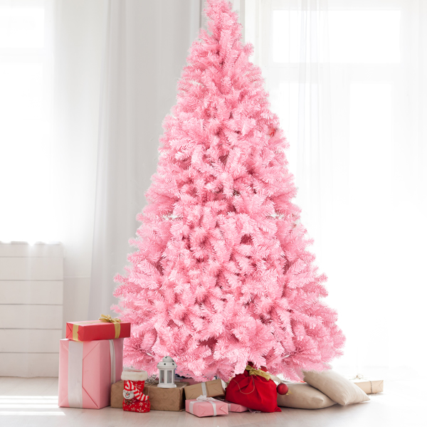 7ft 1400 Branch PVC Branch Iron Bracket Christmas Tree Pink