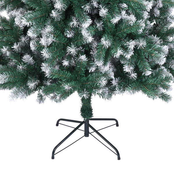 7FT Spray White PVC Christmas Tree 1349 Branches