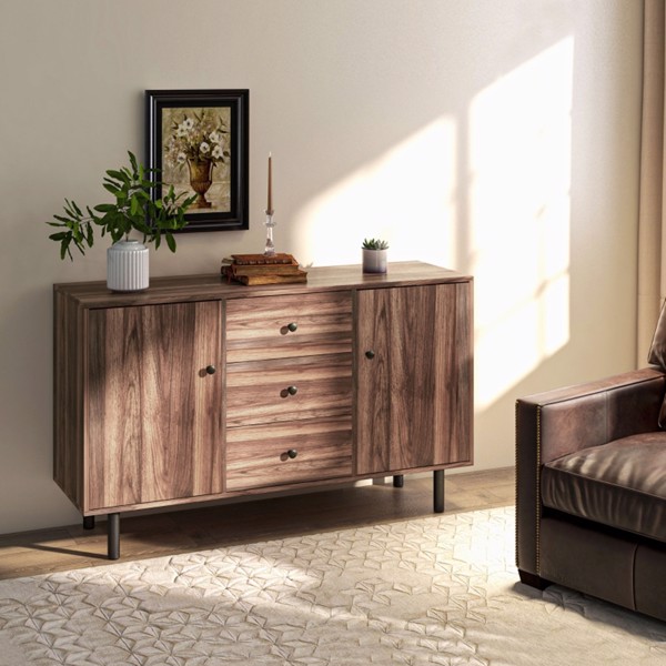 Storage Cabinet-Rustic Brown (Swiship-Ship)（Prohibited by WalMart）