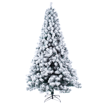 6ft Flocking Tied <b style=\\'color:red\\'>Light</b> 1202 Branches Christmas Tree