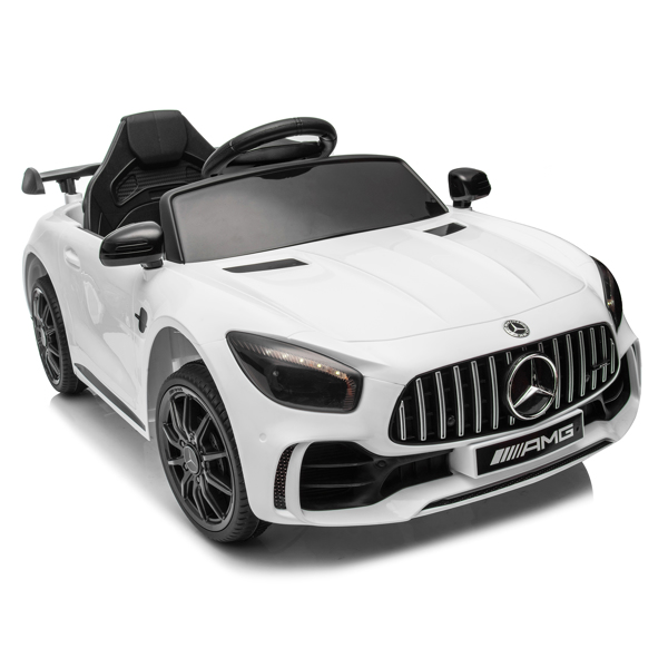 LEADZM Dual Drive 12V 4.5Ah with 2.4G Remote Control Mercedes-Benz Sports Car White