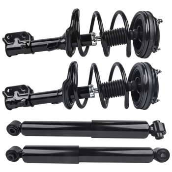 Front Complete Strut Assys + Rear Shocks Set of 4 For Kia Sedona 2006-2012, 2014 Hyundai Entourage 2007-2008 172918 172917 37307