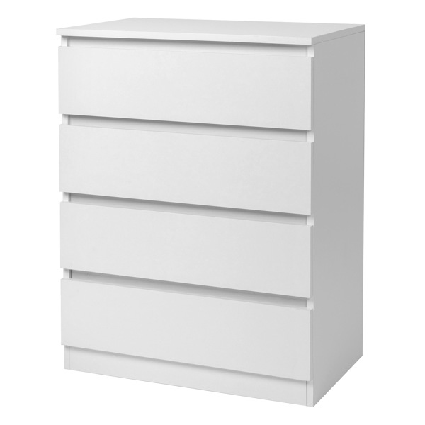 FCH Wood Simple 4-Drawer Dresser White