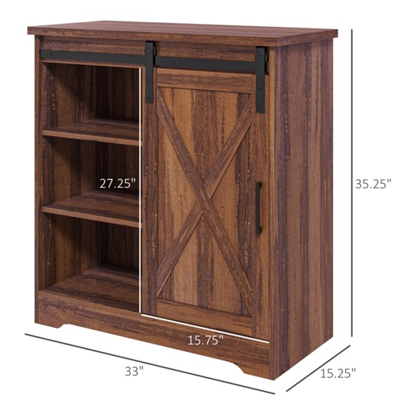 Kitchen Sideboard Storage Cabinet  - Brown ( Amazon Shipping)（Prohibited by WalMart）