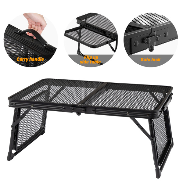 3 ft Portable Picnic Table with Wing Panels