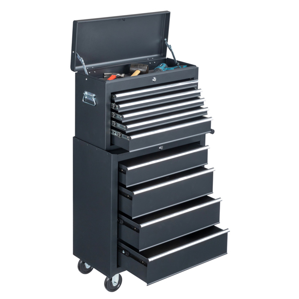 steel tool box black