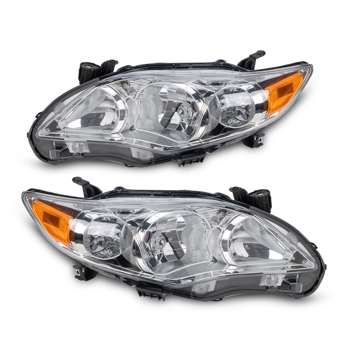 For SET Corolla 2011 2012 2013 chrome Headlights Headlamps 11 12 13