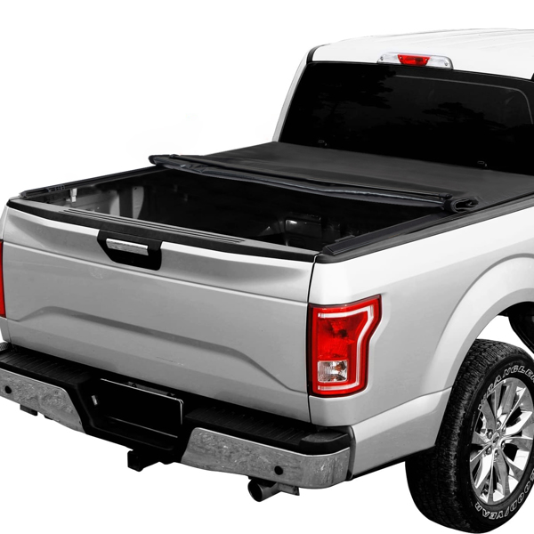 6.6FT Roll Up Truck Bed Tonneau Cover For 07-23 Chevy Silverado GMC Sierra 1500