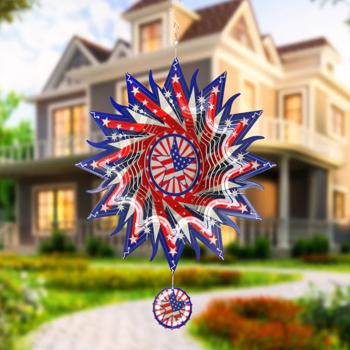 Patriotic Wind Spinner,holiday gifts,outdoor decoration