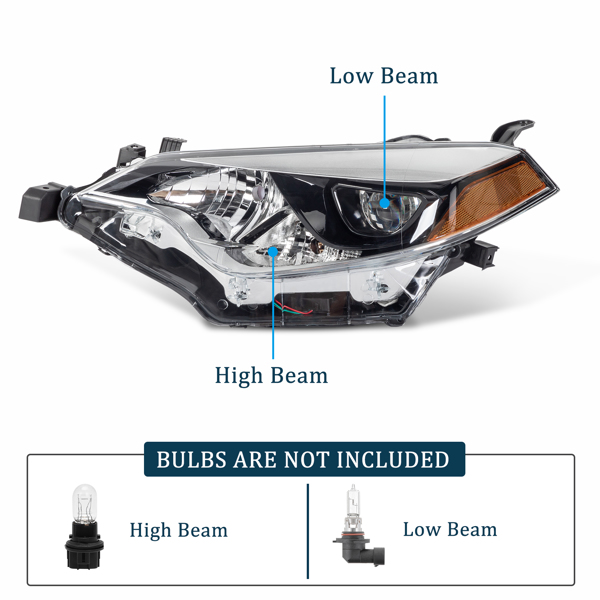 For 2014 2015 2016 Toyota Corolla LED Headlights Right Left Driver Passenger Set
