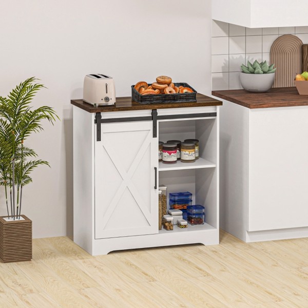 Kitchen Sideboard Storage Cabinet  - White ( Amazon Shipping)（Prohibited by WalMart）