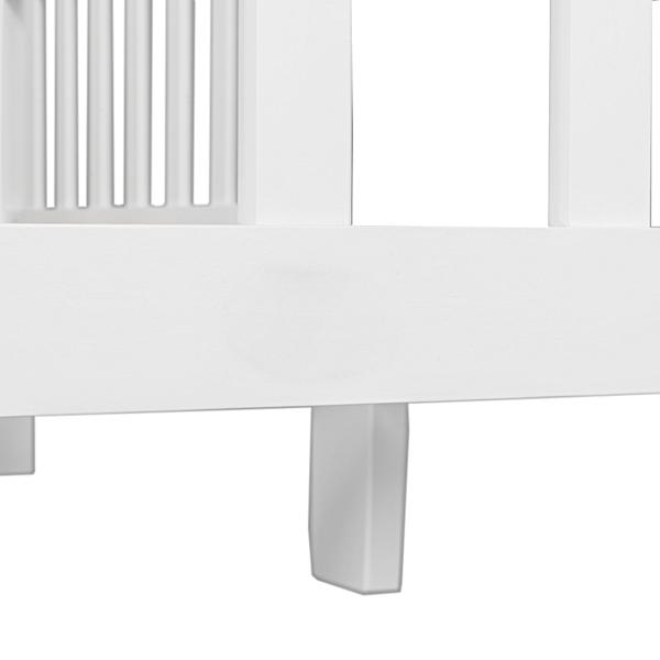 Wooden Baby Toddler Bed Children Bedroom Furniture with Safety Guardrails White  Replacement code: 98026167