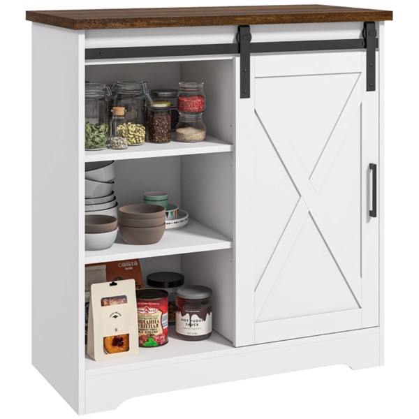 Kitchen Sideboard Storage Cabinet  - White ( Amazon Shipping)（Prohibited by WalMart）