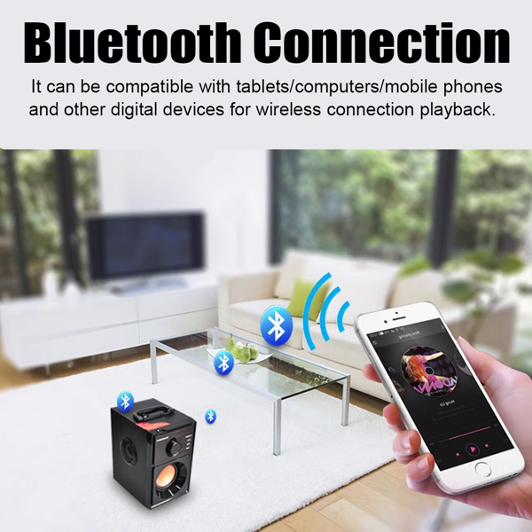Portable Wireless Bluetooth Speaker Stereo Radio FM Radio TF USB Outdoor Party