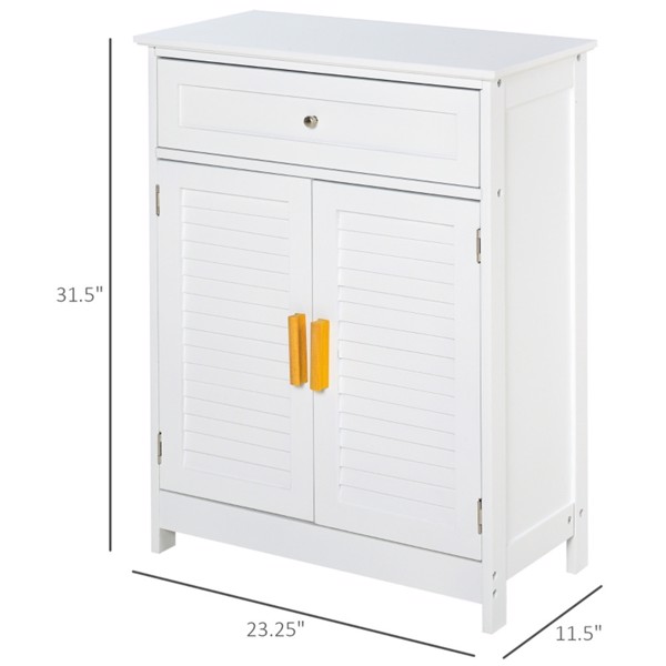 Bathroom Storage Cabinet White (Swiship-Ship)（Prohibited by WalMart）