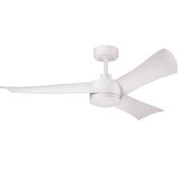 52\\" Smart Ceiling Fans with Lights and Remote, Quiet Reversible DC Motor and changing& Dimmable LED Light, 3 Blades 6 Speed White Ceiling Fan for Farmhouse Living Room Bedroom Dining Room
