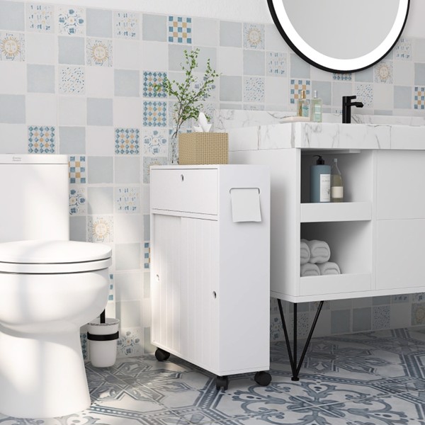 Bathroom Storage Cabinet white-AS	 ( Amazon Shipping)（Prohibited by WalMart）