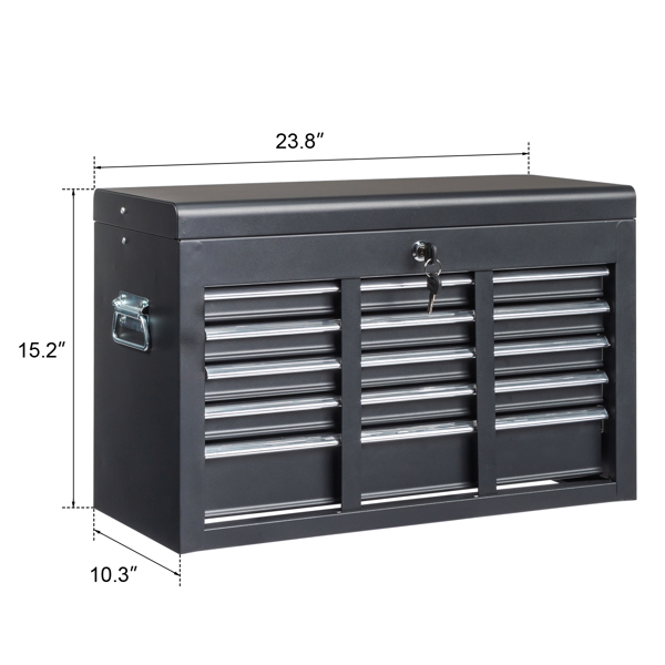 steel tool box black