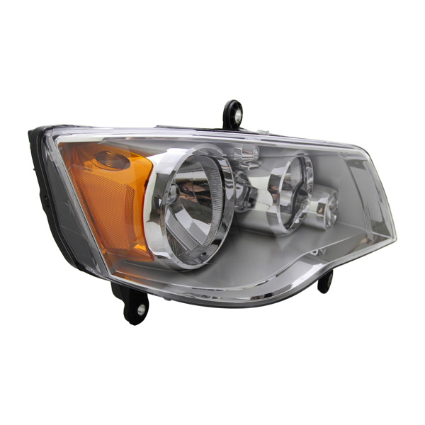 Chrome Headlights For 11-19 Dodge Grand Caravan 08-16 Chrysler Town & Country