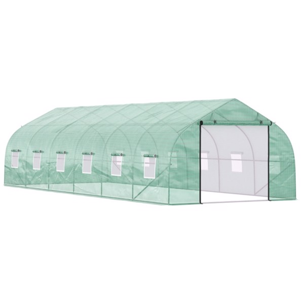 Walk-In Greenhouse 26x10x7 ft green ( Amazon Shipping)（Prohibited by WalMart）