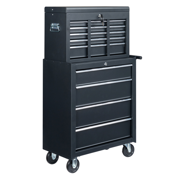 steel tool box black