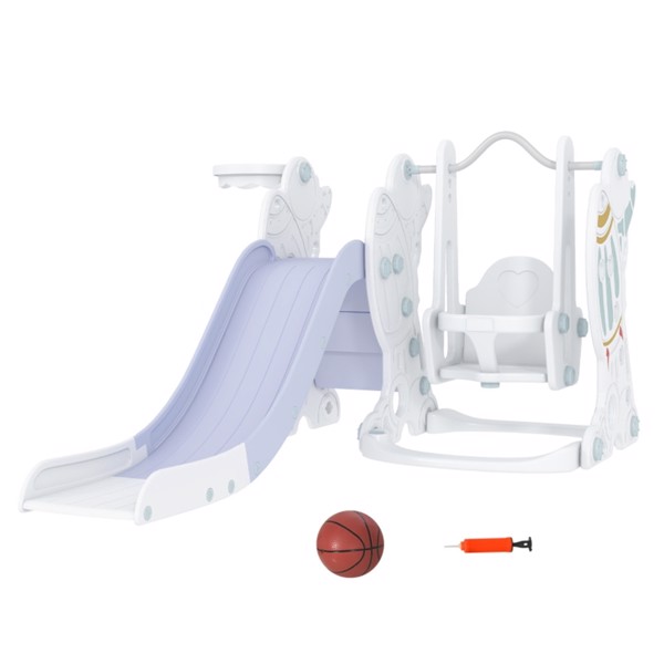 Toddler Swing and Slide Gray