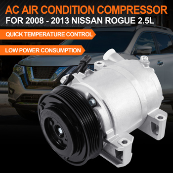 A/C AC Compressor For NISSAN ROGUE 2.5L 2008 2009 2010 2011 2012 2013【No Shipping On Weekends, Order With Caution】