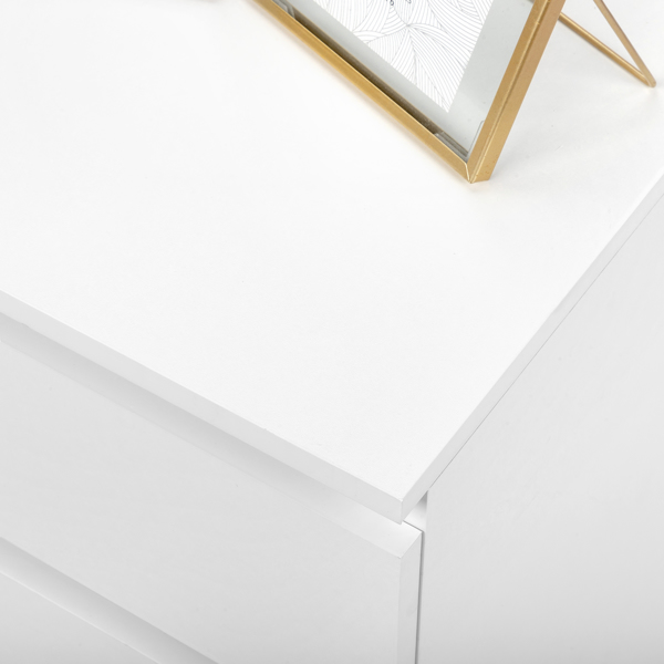 FCH Wood Simple 4-Drawer Dresser White