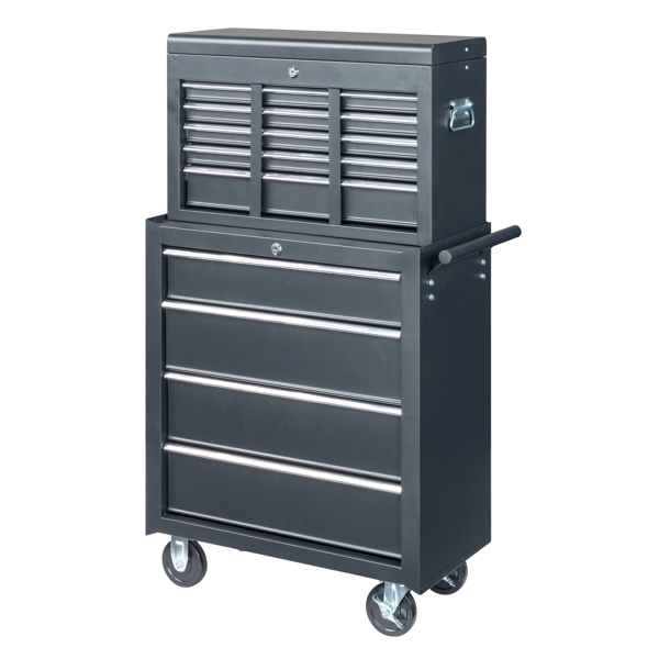 steel tool box black