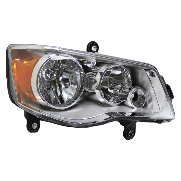 Chrome Headlights For 11-19 Dodge Grand Caravan 08-16 Chrysler Town & Country