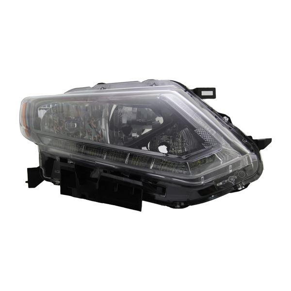 Headlights Lamps Black Housing Amber Corner Left Right for Nissan Rogue 14-16