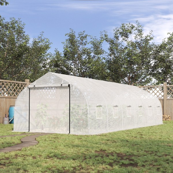 Walk-In Greenhouse 26x10x7 ft  white ( Amazon Shipping)（Prohibited by WalMart）