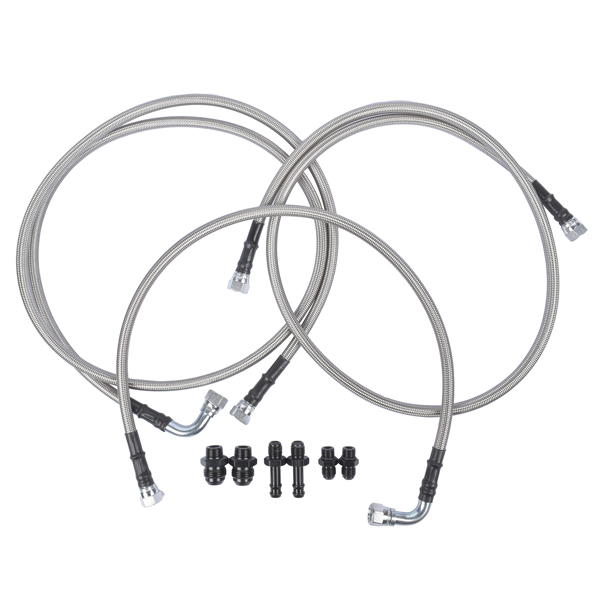 Transmission Cooler Lines Kit Heavy Duty Hose For Dodge Ram Cummins 5.9L Diesel