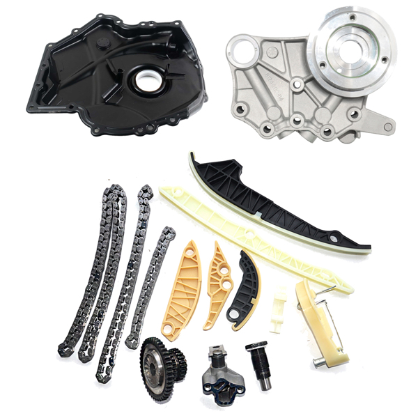 Timing Chain Kit, Engine Cover, Solenoid Kit for VW Jetta GTI Audi A4 Q5 TT 2.0L 06H109467N