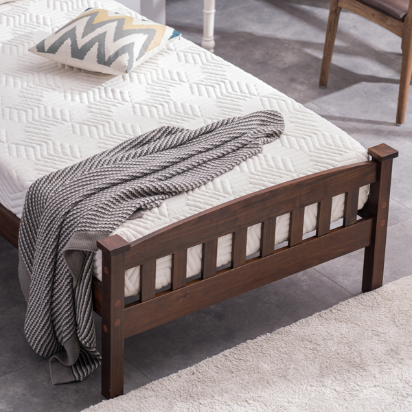 PWB-044 Cap Vertical Strip Bed Walnut Twin