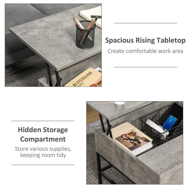 Top Coffee Table-Grey ( Amazon Shipping)（Prohibited by WalMart）