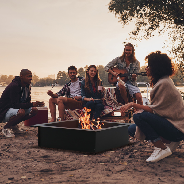 36" x 36" Square Fire Pit Ring