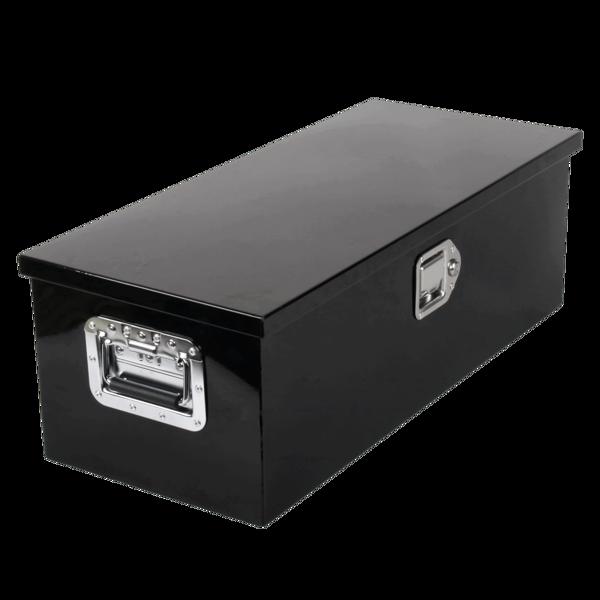 Tool Box Black, size 30"*13"*10", single lock, double chain, aluminum plate, thickness 1.5mmMT018052（Temu & Amazon prohibits sales）(No support for returns without reason)